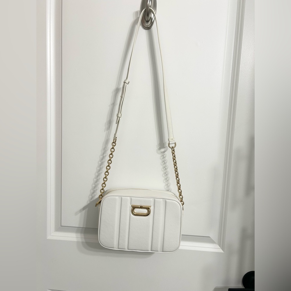 Salvatore Ferragamo Gancini Leather Camera Case Bag